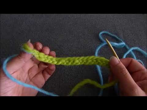 Nadelbinden der Oslostich mit Verbindungsstich