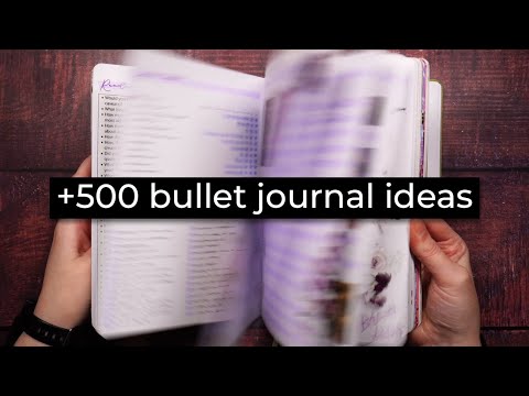 Bullet journal ideas MARATHON 💜 +500 ideas for your bujo
