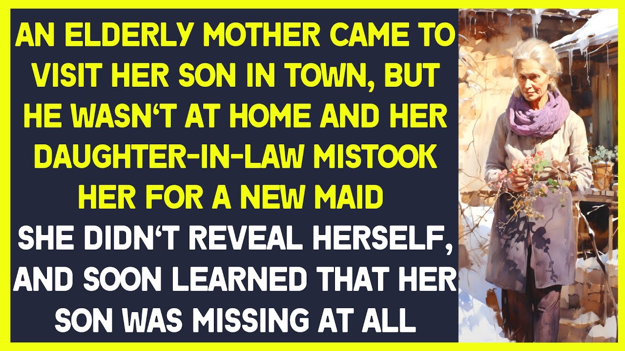 The mother came to visit her son, but he wasn't at home and daughter-in-law mistook her for a maid