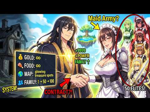 Kicked Out For Being "AVERAGE", Now He Owns 200km² HIDDEN WORLD and Maid Beauties Army