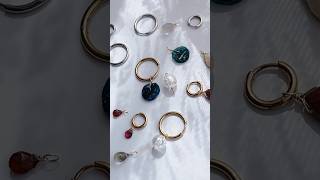 フープピアスにちょい足しアレンジ #ハンドメイド #ハウツー #アクセサリー #初心者 #かわいい #大人初心者