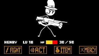 Cover art for henry stickmin undertale reference hahahahaha