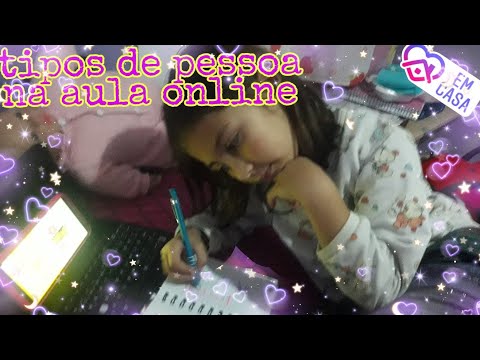 Tipos de pessoas na aula online