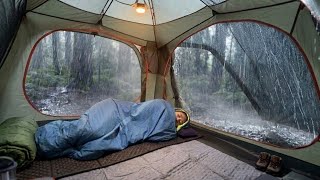 Download lagu Solo Camping in Long Heavy Rain in Jungle mp3