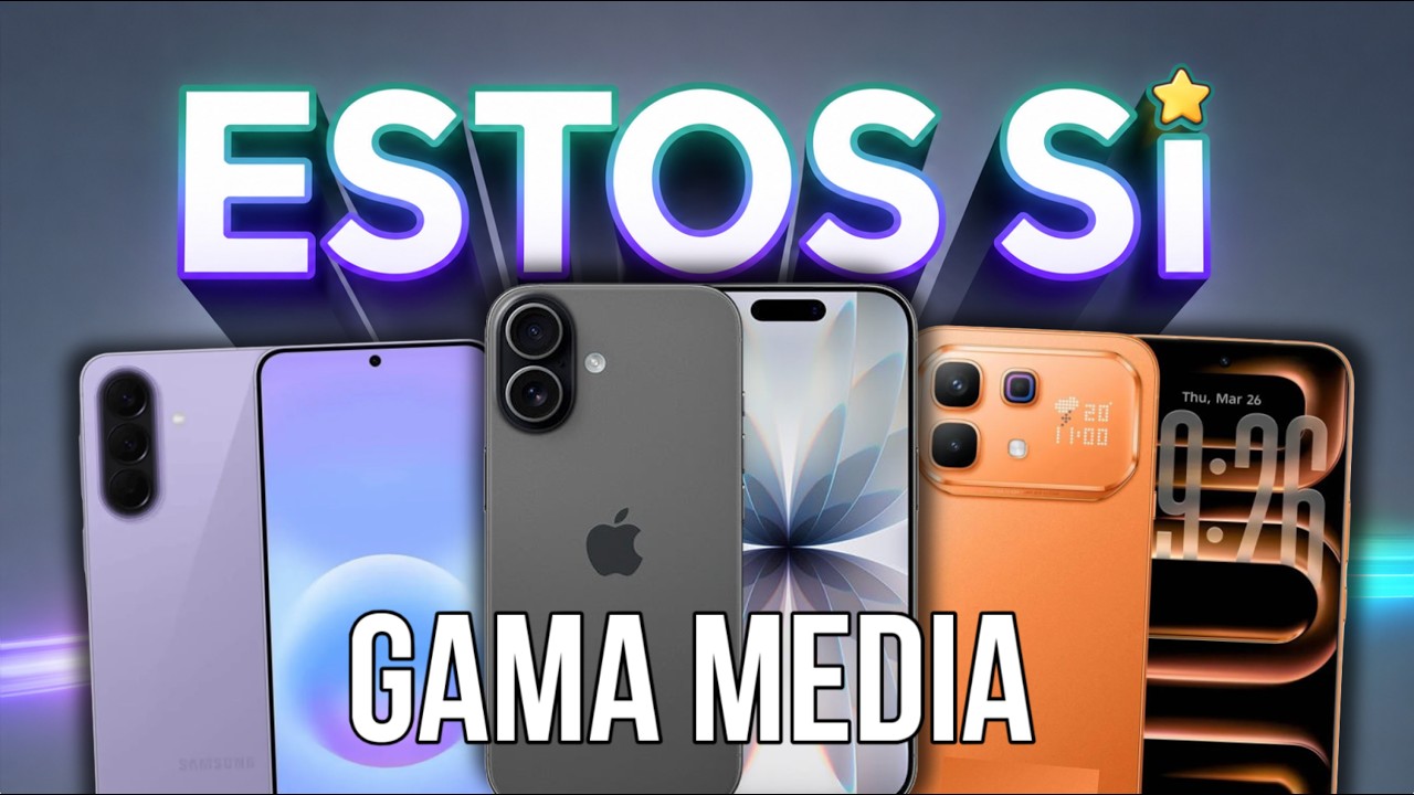 Top 10 MEJORES telefonos celulares GAMA MEDIA CALIDAD-PRECIO para COMPRAR en 2026