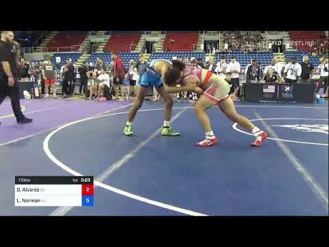 170 Lbs Consi Of 4 - Omaury Alvarez, Georgia Vs Lorenzo Norman, New Jersey 067a