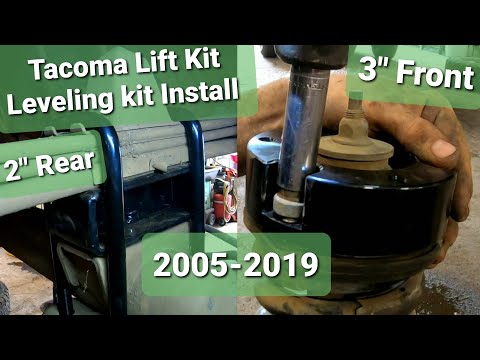 2005-2019 Toyota Tacoma Leveling Kit Install Lift Kit Front and Rear