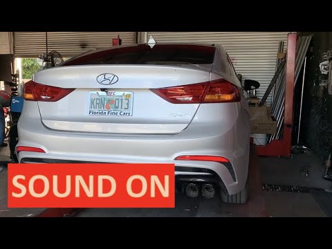Hyundai Elantra exhaust system straight pipe. ***Loud***