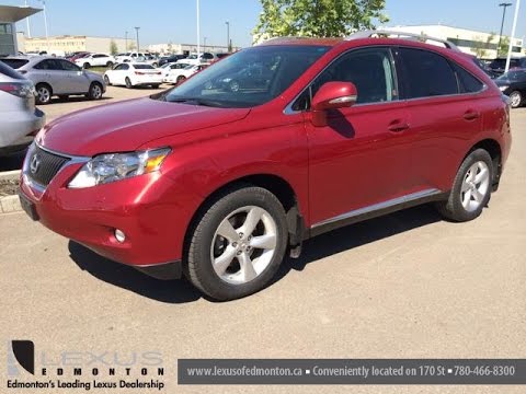 Lexus Certified Pre Owned Red 2010 RX 350 AWD - Premium Package 2 Review - Beaumont, Alberta
