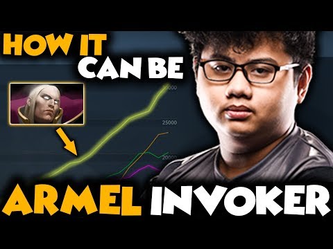 Armel Invoker - The Fastest Farm EZ 7 Sloted Items With Hand Of Midas Build - Dota 2 Invoker
