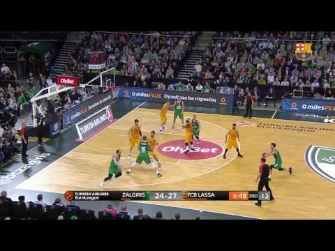 [HIGHLIGHTS] BASKET (Eurolliga): Zalgiris Kaunas - FC Barcelona Lassa (89-85)