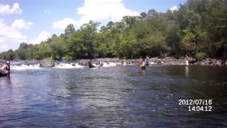 preview picture of video 'Amie and Phil flipping canoe on Mountain Fork River float trip'
