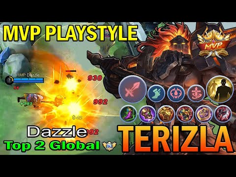TERIZLA TOP 2 GLOBAL Dazzle | MVP PLAYSTYLE | MOBILE LEGENDS