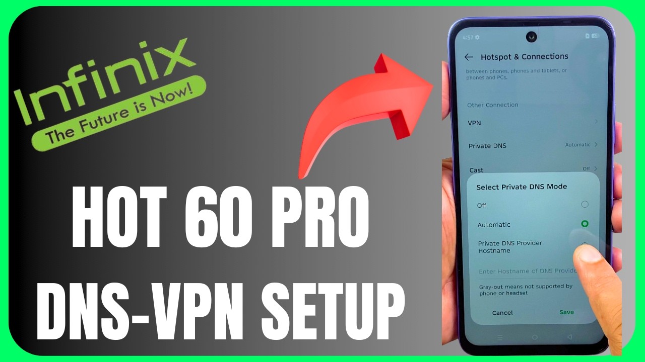 🌐 DNS Setup Infinix Hot 60i | Easy Method 😱📱