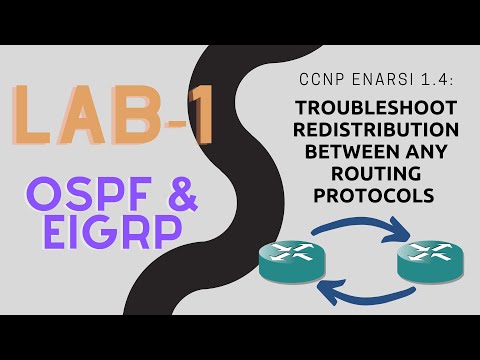 CCNP ENARSI - 1.4 Troubleshoot Redistribution - EIGRP & OSPF Lab