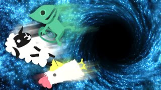 SUCKED INTO THE BLACK HOLE! (Ultimate Chicken Horse)