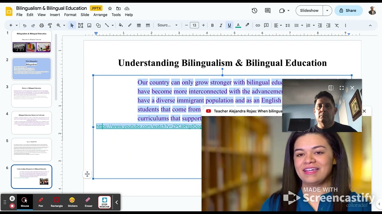 Bilingualism & Bilingual Education.pptx - Google Slides