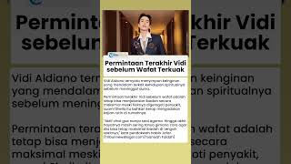Terkuak Permintaan Terakhir Vidi Aldiano sebelum Meninggal Dunia, Begini Kata Habib Jafar