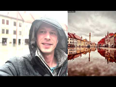 Spiegelungen Wasser fotografieren und filmen mit Smartphone der Pest Gedenksäule Hauptplatz Maribor