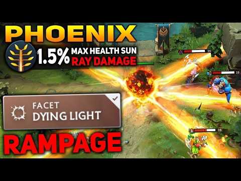 Hard Carry Phoenix 10 Min Radiance 🔥🔥🔥 36 Kills x2 Rampage | Dota 2 Gameplay