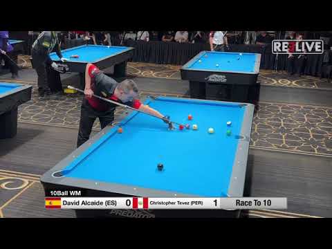 Cristopher Tevez Vs David Alcaide | Predator World 10 ball championship 2022 - Last 32