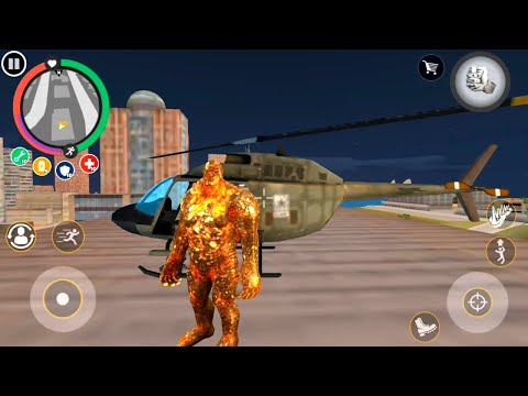 Rope Hero Vice Town | Mutant Giant Control Army Camp Big Villain With Robot Car | Android Gameplay