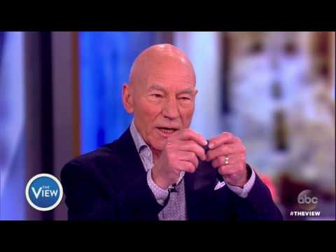 , title : 'Sir Patrick Stewart On Becoming U.S. Citizen, Star Trek Bloopers With Former Co-Star Whoopi Goldberg'