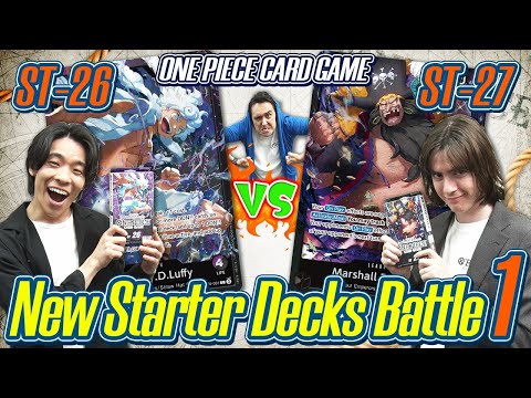 ONE PIECE CARD GAME New Starter Decks Battle 1 [ST-26] and [ ST-27]