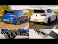 New VW Golf R MK8 5 333PS Akrapovič Exhaust Sound Comparison