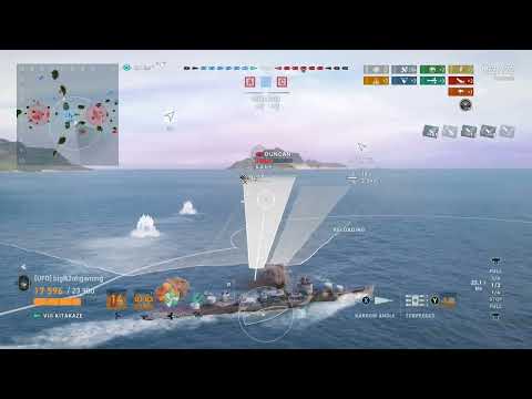 Kitakaze and evil sparks is in fact evil - World of Warships Legends