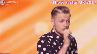 Jordan Rabjohn sings original song Souvenir &amp;Judges Comments X Factor UK 2017 bootcamp