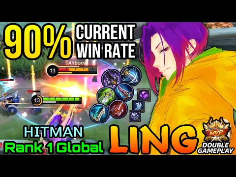 90% Current Win Rate Ling Rotation! Double MVP Plays - Top 1 Global Ling by ʜɪᴛᴍᴀɴ - MLBB