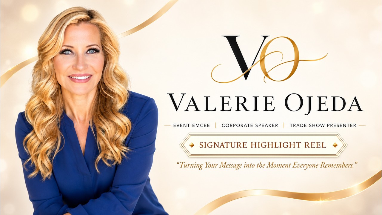 Promotional video thumbnail 1 for Valerie Ojeda - Event Emcee (MC) | Trade Show Presenter | Corporate Speaker
