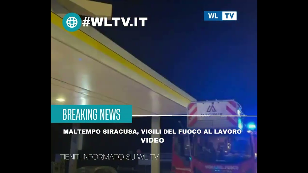 Siracusa, Maltempo: messo in sicurezza la tettoia della stazione di servizio