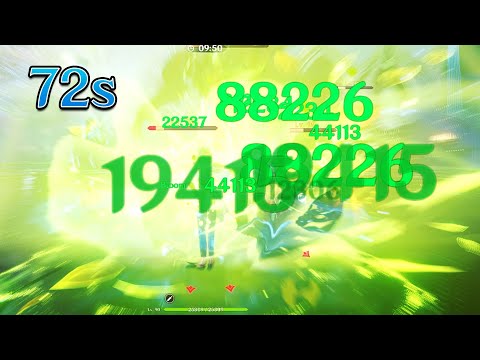 3.7/3.6 Abyss Floor 12 Top Half Continuous Speedrun 72s - Baizhu C6 Nilou C2 Bloom