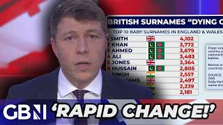 'Our country is CHANGING': Patrick Christys reacts as traditional British surnames die out.