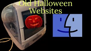 Browsing old Halloween websites on an iMac G3
