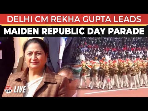 LIVE: Delhi CM Rekha Gupta Unfurls Tricolour, Leads Maiden Republic Day Parade