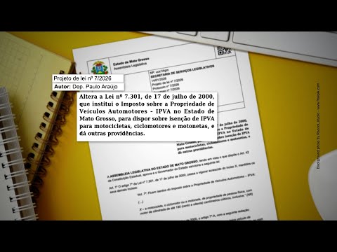 ALMT tramita projetos para isenção de IPVA de motocicletas