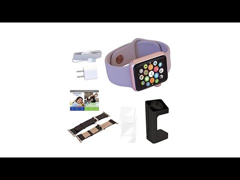 Apple 38mm Retina Watch w/Leather Band   Charger Stand