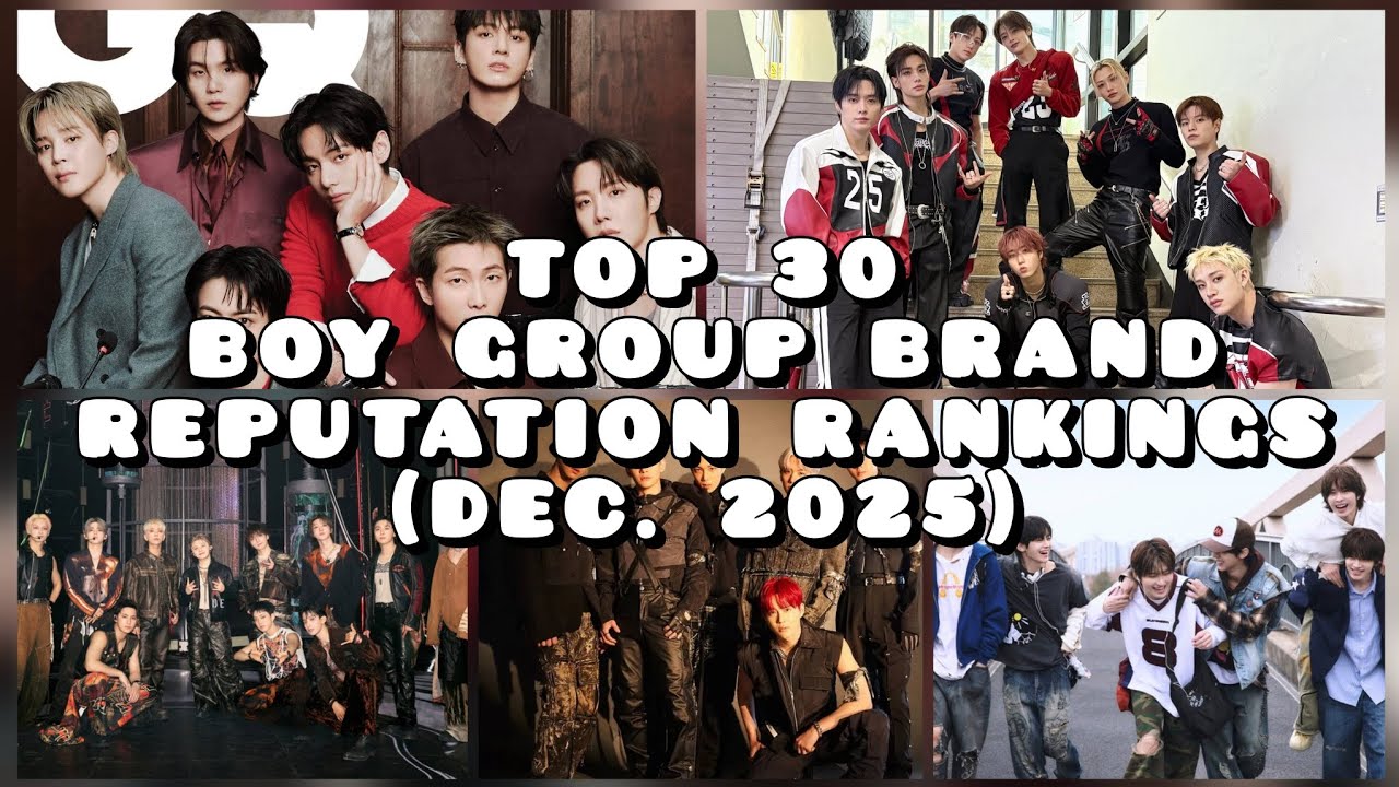 TOP 30 BOY GROUP BRAND REPUTATION RANKINGS (DEC 2025) #bts #straykids #seventeen #exo #tws #treasure