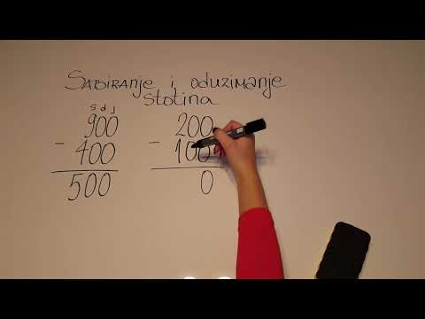 Sabiranje i Oduzimanje stotina III razred