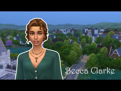 BECCA CLARKE - LOOKBOOK 🎓 | Townie Makeover - Discover University | NO CC CAS | The Sims 4 | #Shorts
