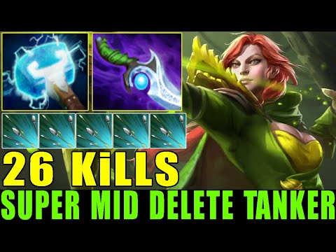 SUPER Mid [Windranger] Counter Tanker With Diffusal Blade End 26KiLLs (HighLights 7.24)