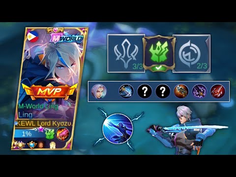 HYPER LING NEW BEST ITEM AND EMBLEM! TOP 8 SUPREME LING BEST BUILD 2022 - MLBB