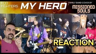 Download lagu MY HERO by Foo Fighters  Missioned Souls (family band cover) reaction mp3