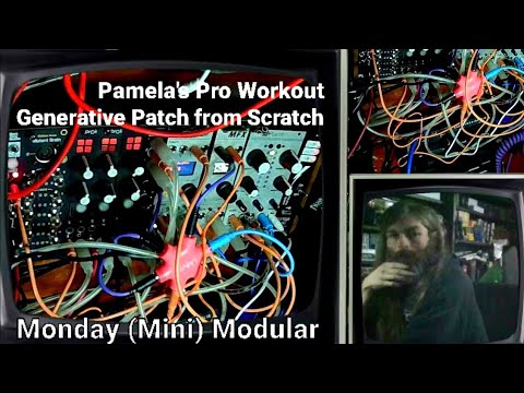 Monday Mini Modular (60HP) ~ Pamela's Pro Workout Generative Patch From Scratch (Plaits, Prok, MFX)