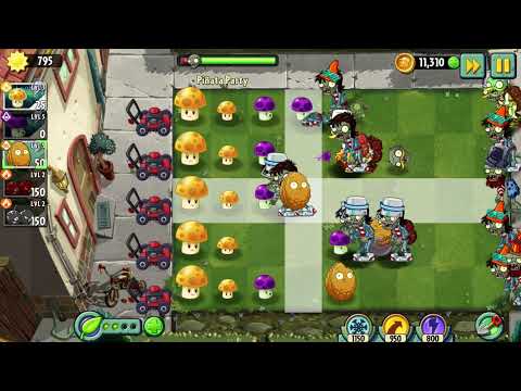 Plants vs Zombies 2 gameplay -  Piñata Party - 12th January 2021