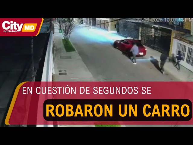 ¡En segundos! Tres delincuentes robaron carro de alta gama en Barrios Unidos