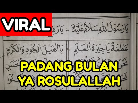 PADANG BULAN Versi SHOLAWAT DIBA' ~ YA ROSULALLAH| Belajar Lagu Dibaan Barzanji Untuk PEMULA